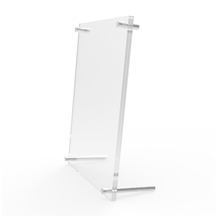 Ebern Designs Acrylic Picture Frame5 x 7" with Standoff Hardware Photo Holder Wayfair